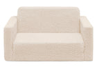 Cream Sherpa (5030) 11-Cozee Flip-Out Sherpa 2-in-1 Convertible Sofa to Lounger for Kids