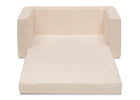 Cream Sherpa (5030) 14-Cozee Flip-Out Sherpa 2-in-1 Convertible Sofa to Lounger for Kids