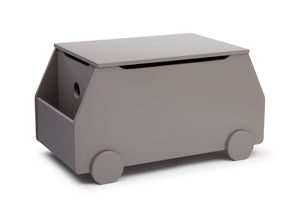 Delta Children Classic Grey (028) Metro Toy Box Right Side View a2a 0