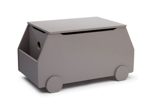 Delta Children Classic Grey (028) Metro Toy Box Right Side View a2a 2
