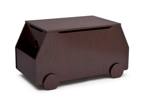Delta Children Black Cherry Espresso (607) Metro Toy Box Left Side View b1b 1