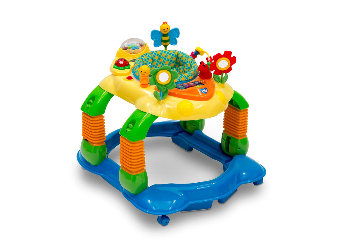 Delta Children Gridlock (387) Lil’ Play Station 4-in-1 Activity Walker Right Silo View