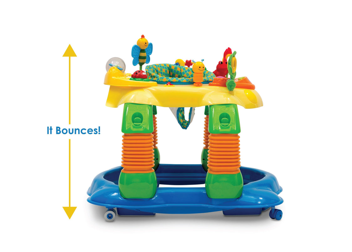 Delta Children Gridlock (387) Lil’ Play Station 4-in-1 Activity Walker Detail Silo View