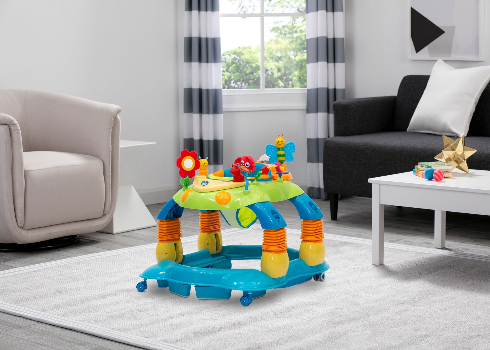 Delta Children Blue Walker (456) Lil’ Play Station 4-in-1 Activity Walker