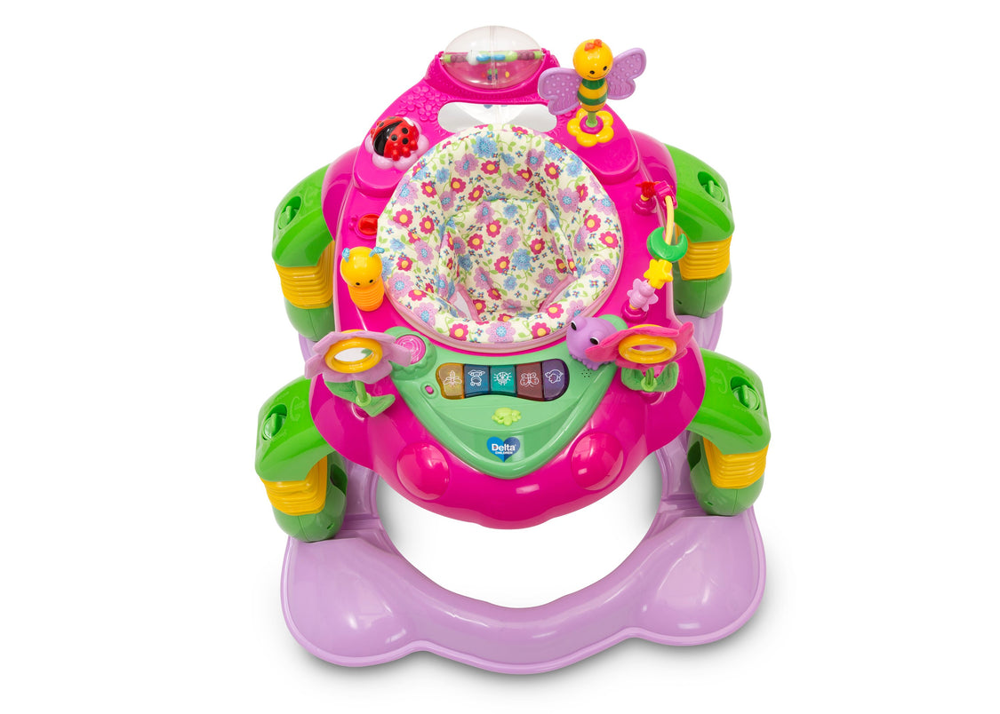 Delta Children Floral Garden (651) Lil’ Play Station 4-in-1 Activity Walker Top Silo View