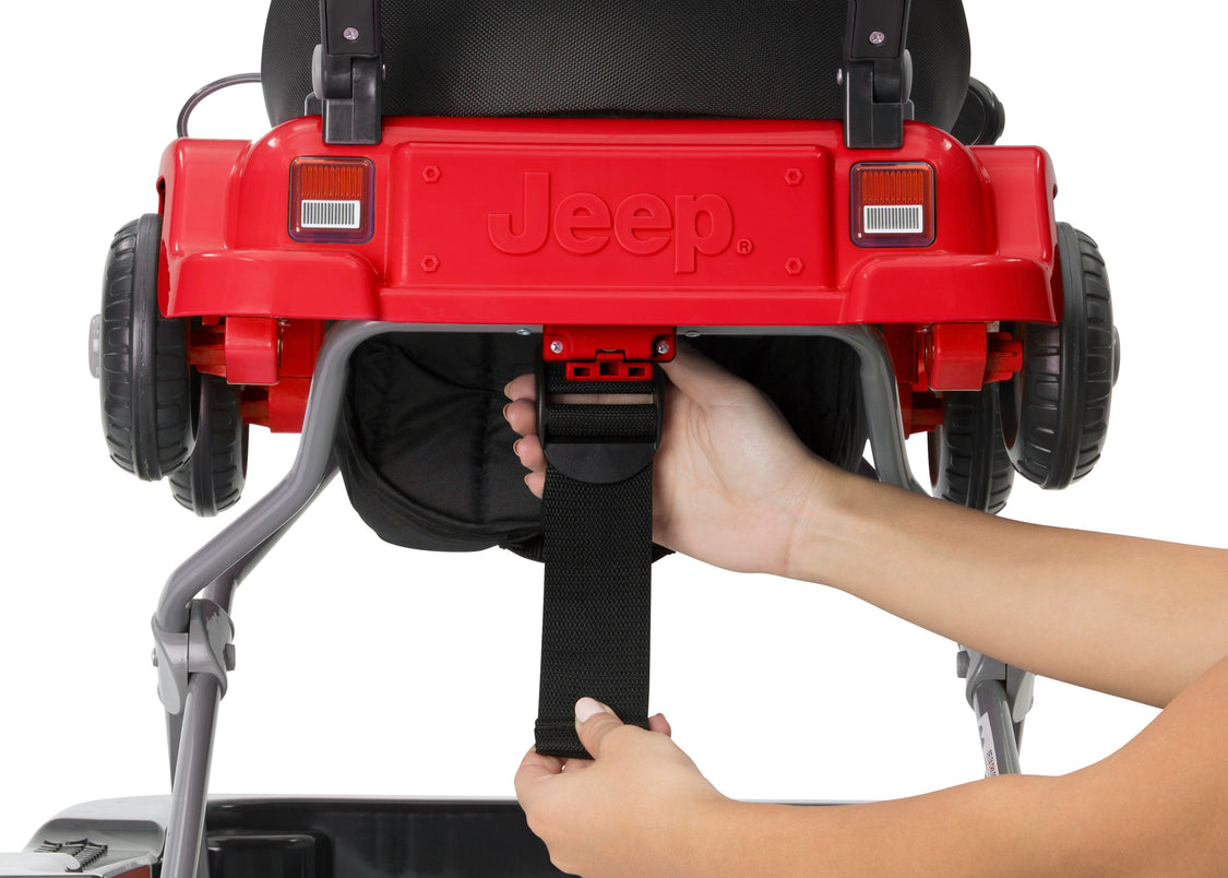 Jeep® Classic Wrangler 3-in-1 Grow With Me Walker Red (2312) Rear Detail View