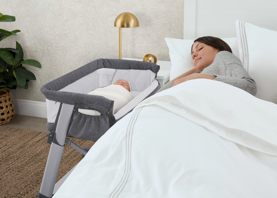 Grey Tweed (2012) 5-Dream Bedside Baby Bassinet