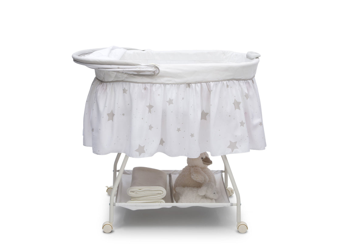 Delta Children Stardust (2066) Deluxe Sweet Beginnings Bassinet, Side View h3h
