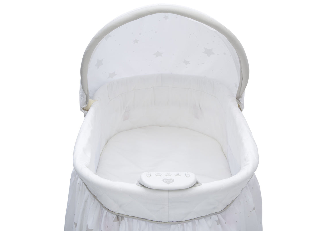 Delta Children Stardust (2066) Deluxe Sweet Beginnings Bassinet, Electronic Music Module h4h