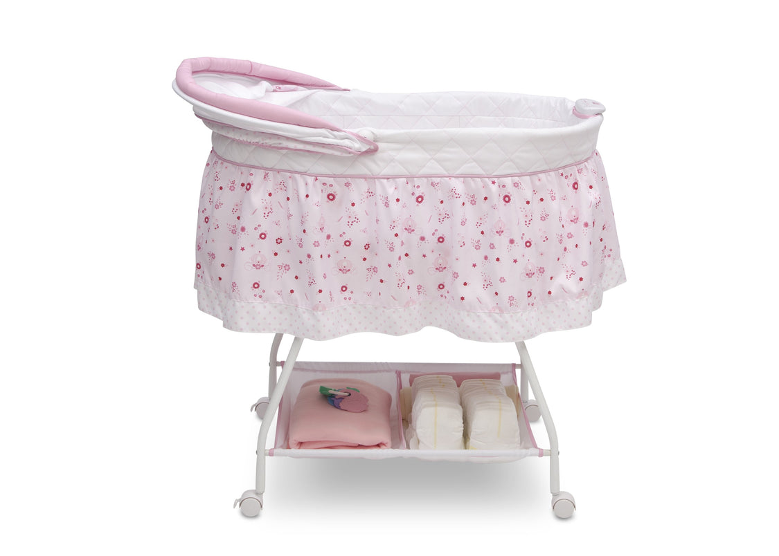 Delta Children Classic Princess (2208) Ultimate Sweet Beginnings Bassinet, Side View f2f