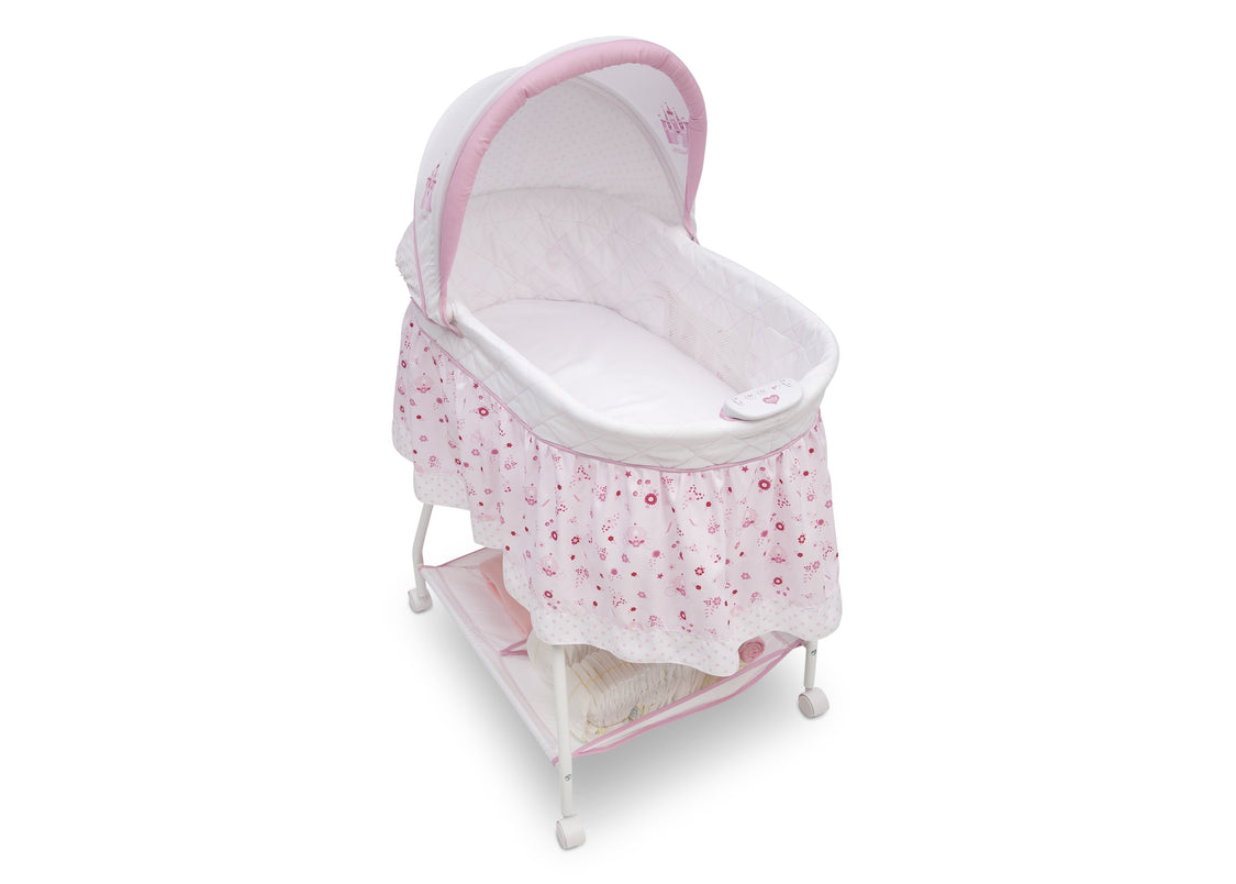 Delta Children Classic Princess (2208) Ultimate Sweet Beginnings Bassinet, Close Up View f3f
