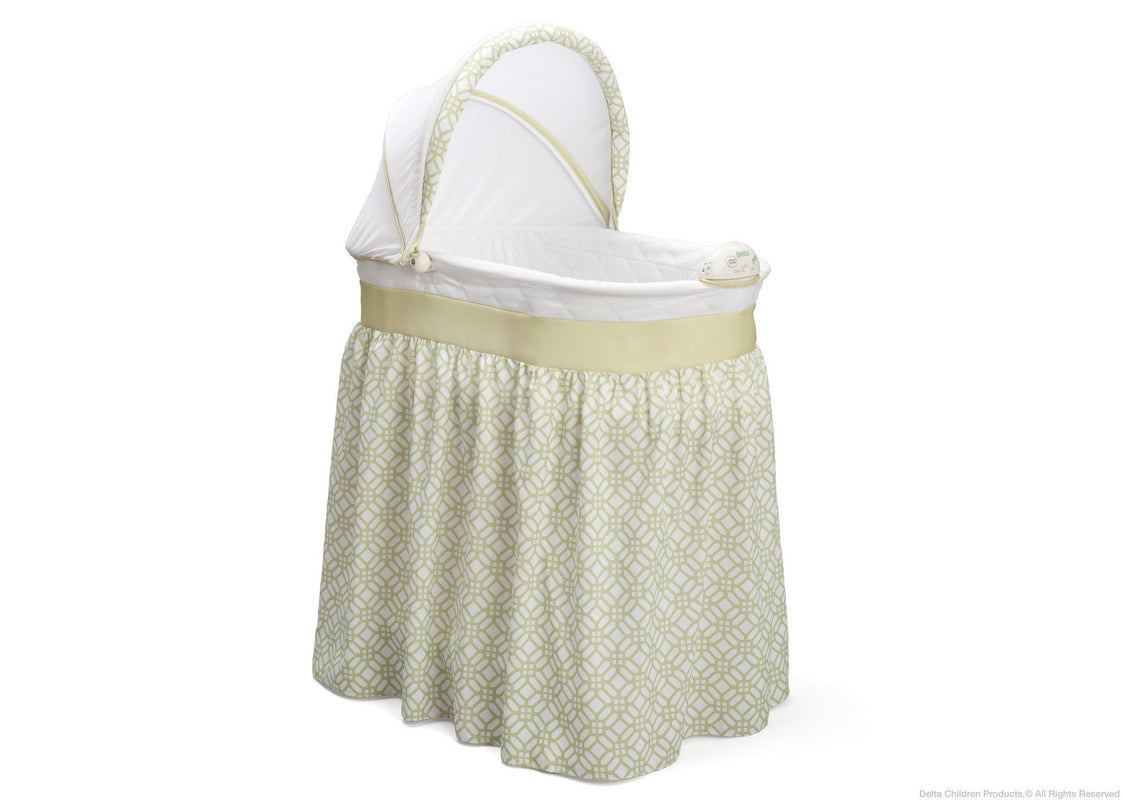 Delta Children Tonal Geo (343) Ultimate Sweet Beginnings Bassinet, Side View e1e