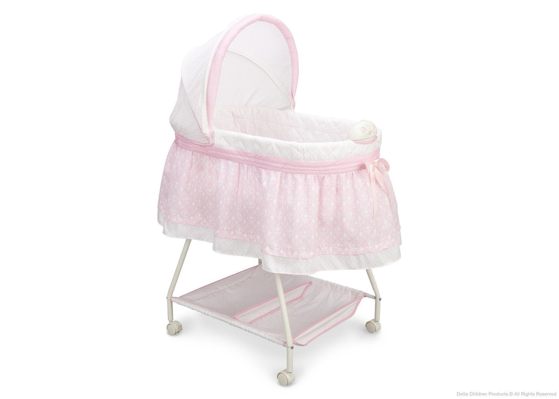 Delta Children Elegant Girl (680) Ultimate Sweet Beginnings Bassinet, Right Side View j1j