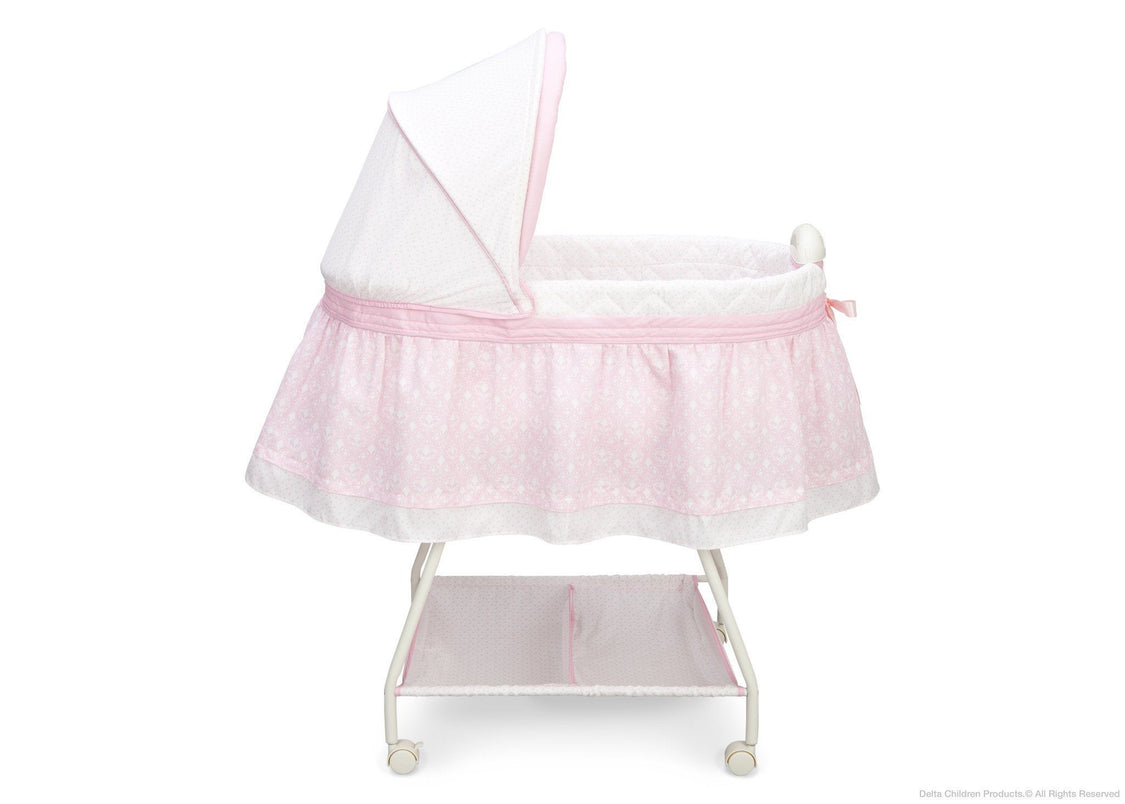 25022 680 ultimate sweet beginnings elegant girl bassinet pink side canopy hi res