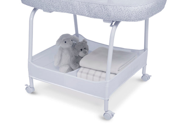 delta children smartsleep auto glide bassinet with bluetooth alloy SmartSleep Auto Glide Bassinet with Bluetooth