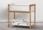 Classic Wood Bedside Bassinet Sleeper - Portable Crib with High-End Wood Frame Paint Dabs (2129) 6-Classic Wood Bedside Bassinet Sleeper - Portable Crib with High-End Wood Frame
