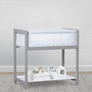 Classic Wood Bedside Bassinet Sleeper - Portable Crib with High-End Wood Frame Link (2233) 17