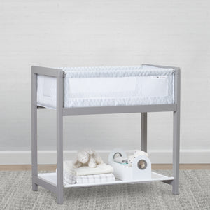 Classic Wood Bedside Bassinet Sleeper - Portable Crib with High-End Wood Frame Link (2233) 5