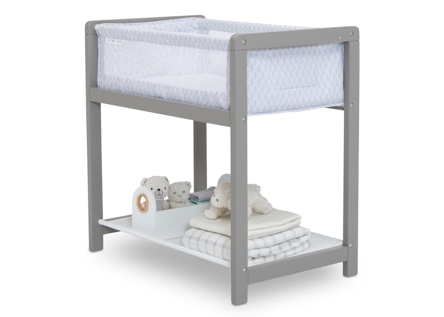 Classic Wood Bedside Bassinet Sleeper - Portable Crib with High-End Wood Frame Link (2233) 2-Classic Wood Bedside Bassinet Sleeper - Portable Crib with High-End Wood Frame