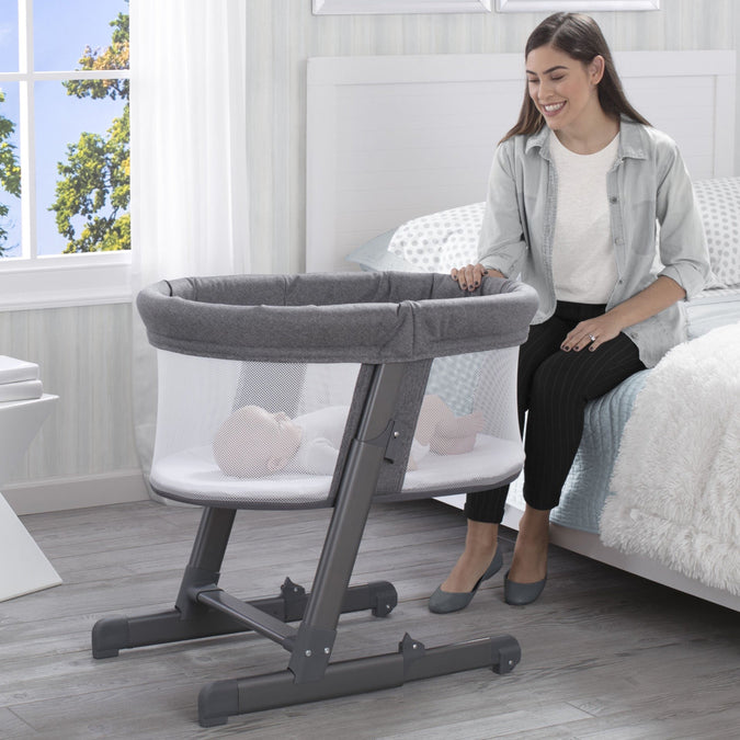 Grey Tweed (2012) 17-Simmons Kids® Oval City Sleeper Bassinet