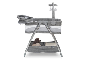 Simmons Kids Grey Tweed (2012) City Sleeper Bassinet, Side Silo View 4