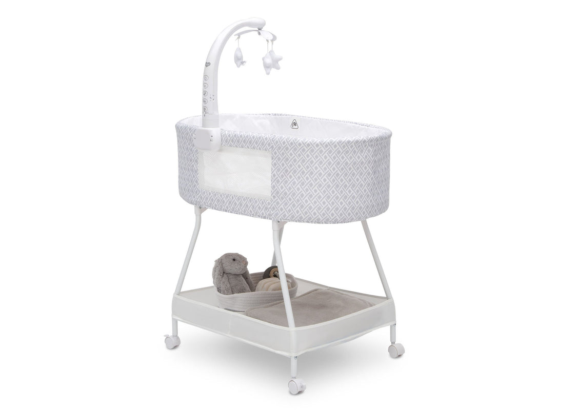 Delta Children Garden Path (2175) Sweet Slumber Bassinet, Right Silo View