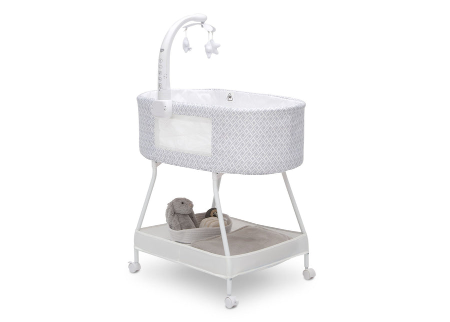 Delta Children Garden Path (2175) Sweet Slumber Bassinet, Right Silo View 10-Sweet Slumber Bassinet