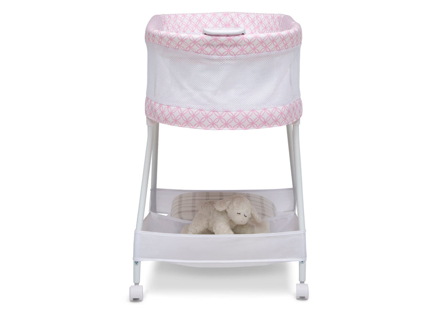 Pink Infinity (2234) bassinet 4-Sweet Dreams Bassinet with Airflow Mesh