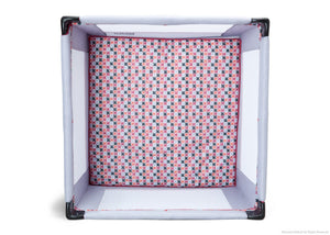 Delta Children Gentle Grey (038) Novel Ideas Square 36 by 36 Playard, Bird's Eye View a2a 3-Square 36