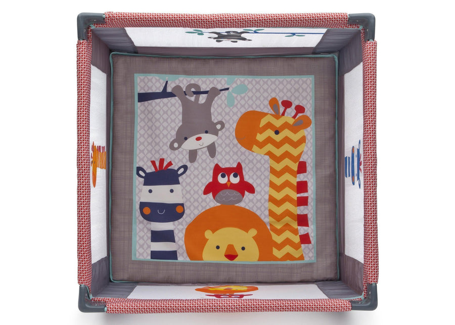 Delta Children Safari Fun (092) Novel Ideas Square 36 by 36 Playard, Bird's Eye View c3c 6-Square 36