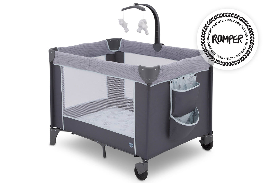 LX Deluxe Portable Baby Play Yard With Removable Bassinet and Changing Table