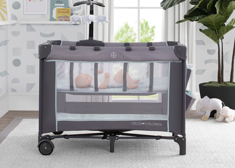 Eclipse (2063) 1-LX Deluxe Portable Baby Play Yard With Removable Bassinet and Changing Table