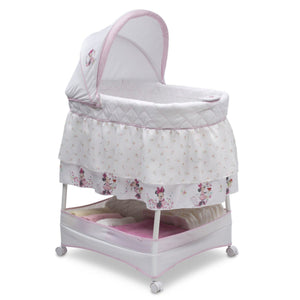 Delta Children Minnie Floral (2276) Gliding Bassinet, Right Side View g1g 5