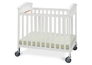 Simmons Kids White (100) Laurel Crib, Side View a2a 4
