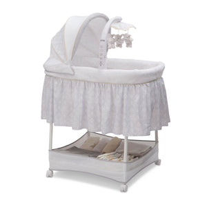 Delta Children Peacock (071) Slumber Time Elite Gliding Bassinet, Right Side View f1f 0