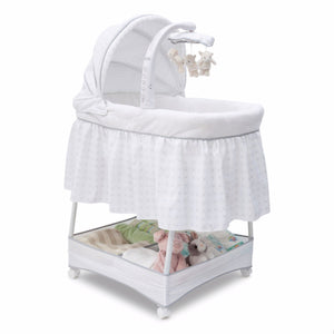 Delta Children Ivory (124) Slumber Time Elite Gliding Bassinet, Right Side View a1a 5
