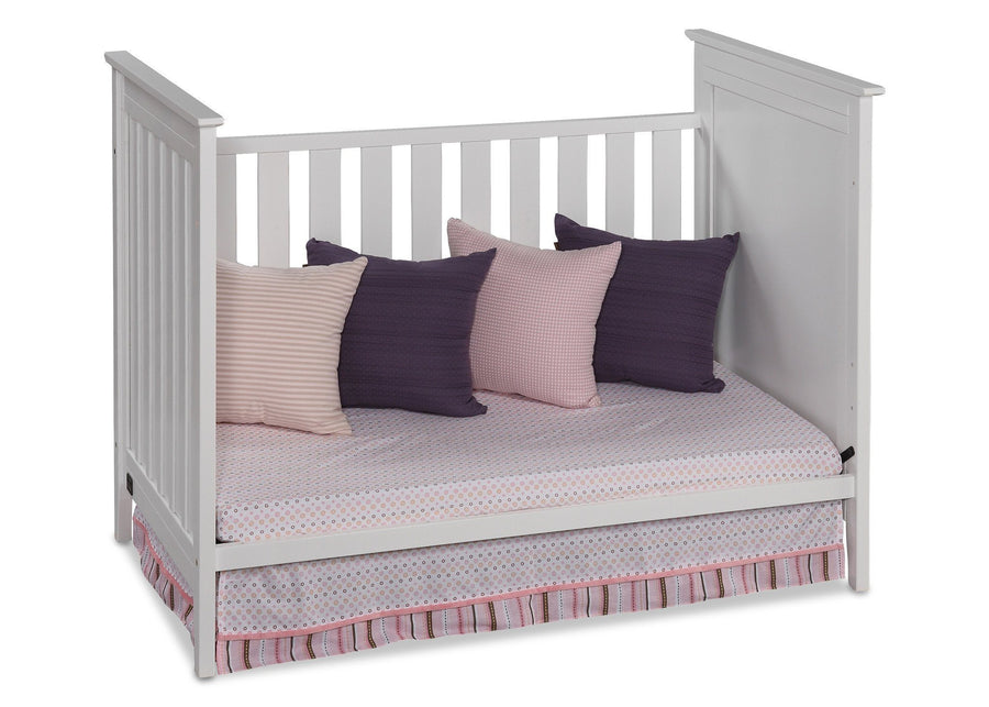Simmons Kids White (100) Melody 3-in-1 Crib, Day Bed Conversion b3b 5-Melody 3-in-1 Crib