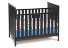 Simmons Kids Black (001) Melody 3-in-1 Crib, Crib Conversion 3-Melody 3-in-1 Crib