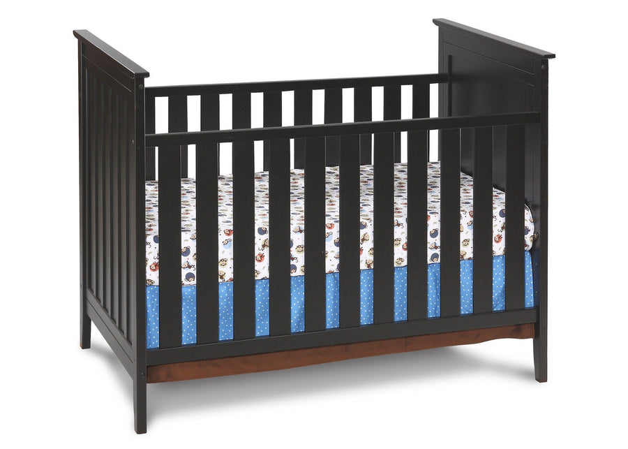 Simmons Kids Black (001) Melody 3-in-1 Crib, Crib Conversion 3-Melody 3-in-1 Crib