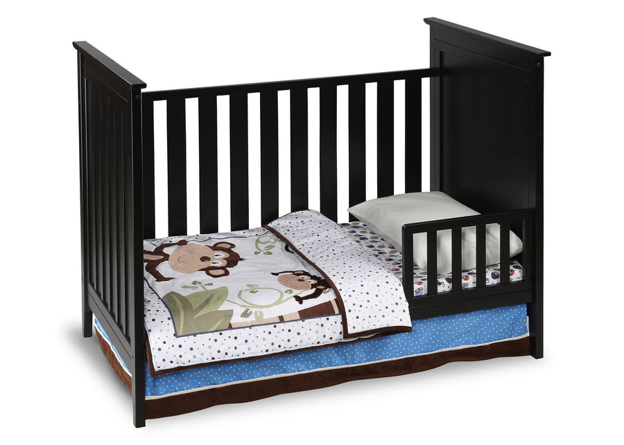 Simmons Kids Black (001) Melody 3-in-1 Crib, Toddler Bed Conversion a2a 1-Melody 3-in-1 Crib