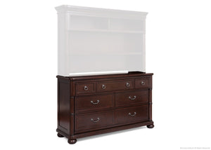 Simmons Kids Molasses (226) Hanover Park Double Dresser with Hanover Park Bookcase & Hutch a3a 3