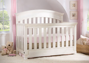 Simmons Kids Vintage White (120) Castille Crib 'N' More, Crib Conversion, Detailed View a2a 14