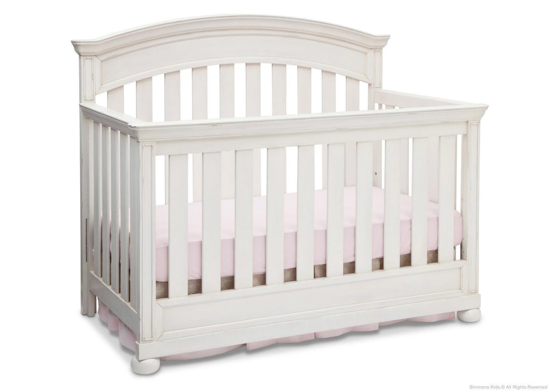 Simmons Kids Vintage White (120) Castille Crib 'N' More, Crib Conversion