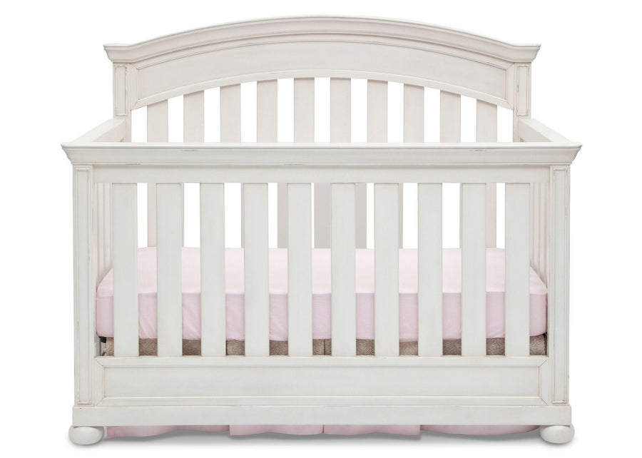 Simmons Kids Vintage White (120) Castille Crib 'N' More, Crib Conversion a3a 4-Castille Crib 'N' More