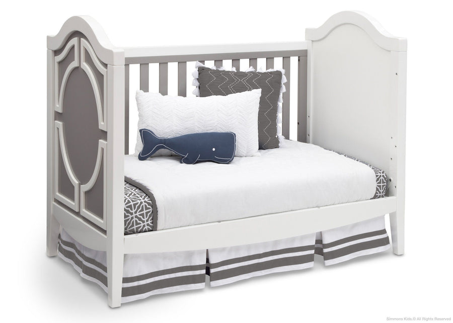 Simmons Kids Antique White/Grey (066) Hollywood 3-in-1 Crib, Day Bed Conversion a5a 6-Hollywood 3-in-1 Crib