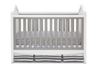 Simmons Kids Antique White/Grey (066) Hollywood 3-in-1 Crib, Crib Conversion Front View a2a 4-Hollywood 3-in-1 Crib