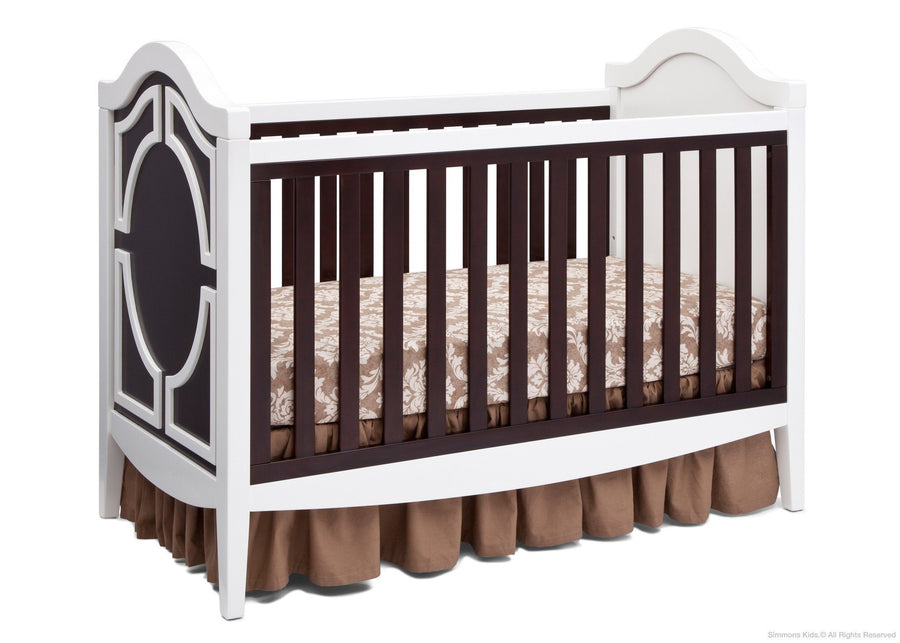 Simmons Kids White/Dark Chocolate (141) Hollywood 3-in-1 Crib, Crib Conversion b3b 3-Hollywood 3-in-1 Crib