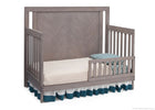 Simmons Kids Stained Grey (054) Chevron Crib 'N' More, Toddler Bed Conversion a3a 3-Chevron Crib 'N' More