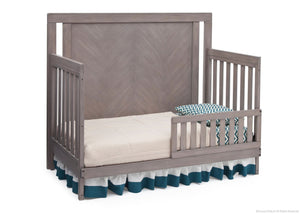 Simmons Kids Stained Grey (054) Chevron Crib 'N' More, Toddler Bed Conversion a3a 4