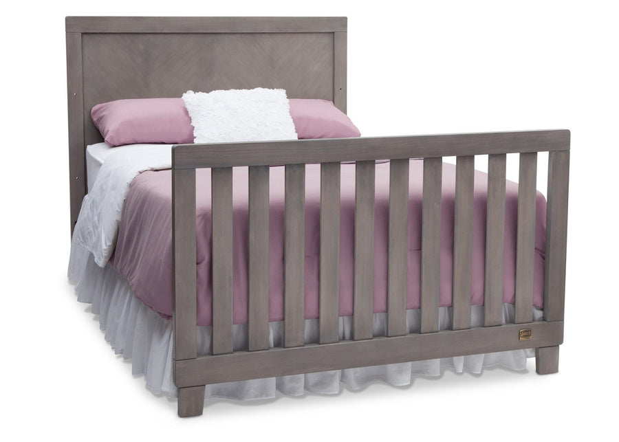 Simmons Kids Stained Grey (054) Bellante 4-in-1 Crib, Full-Size Bed Conversion with Footboard b4b 10-Bellante 4-in-1 Crib